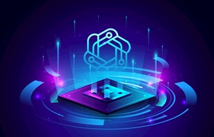 科技感芯片与未来元素场景