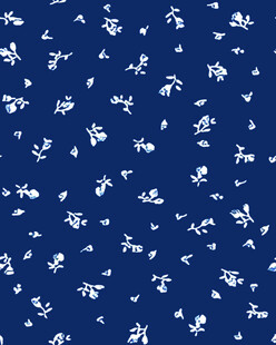 蓝底白花简约图案纹理