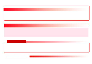 渐变红色条状图形展示