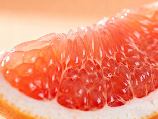 红西柚果肉特写