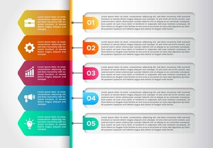 多彩信息图表导航栏