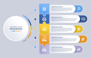 简约商务信息图表模板