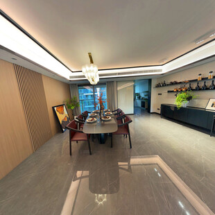 现代简约风格餐厅室内场景