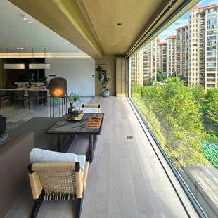 现代风格舒适阳台景观