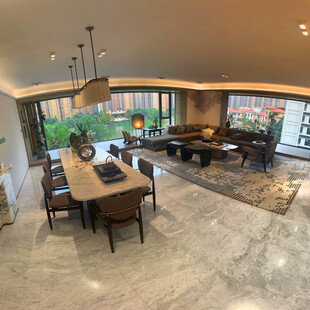 现代豪华开放式家居客厅