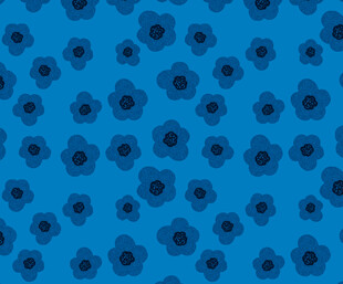 蓝色花朵图案背景