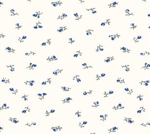 蓝白花卉图案背景纹理