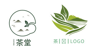 茶堂与茶叶茶楼中国茶LOGO