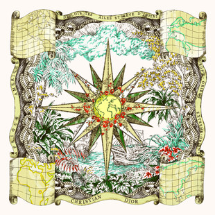 复古风航海罗盘装饰图案