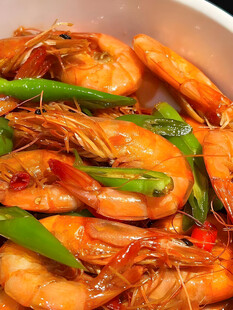 青椒炒大虾