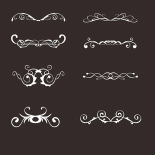 优雅复古装饰花纹设计元素