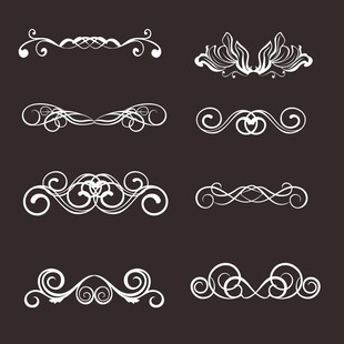 复古优雅装饰性花纹图案