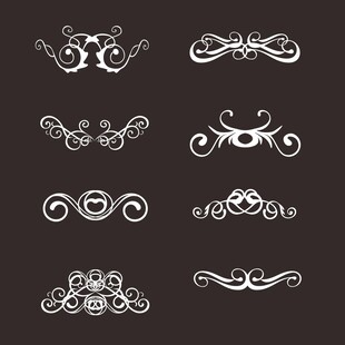 复古优雅装饰花纹图案集