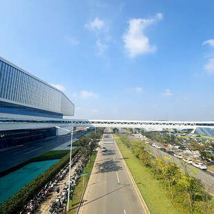 现代城市建筑景观俯瞰图