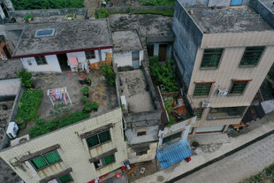 老旧居民区俯瞰景象