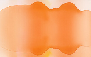 橙色渐变抽象流体背景图