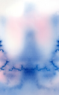 梦幻蓝色渐变抽象图案