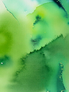 清新绿调水彩抽象背景图