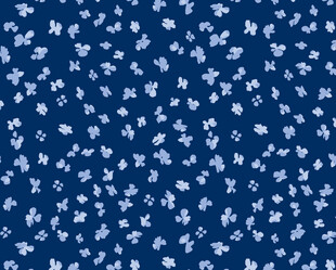 深蓝底白色碎花图案布料