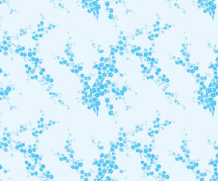 蓝色碎花图案背景纹理