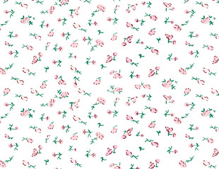 清新碎花图案背景