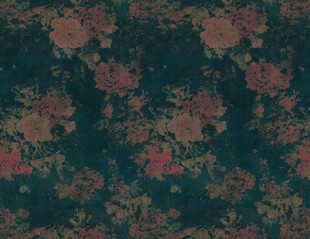 复古花卉图案纹理背景