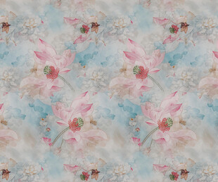 粉色花卉复古风图案纹理