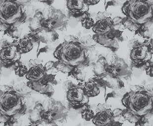 黑白花卉图案布料纹理