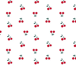 樱桃图案无缝背景