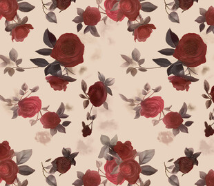 复古花卉图案面料