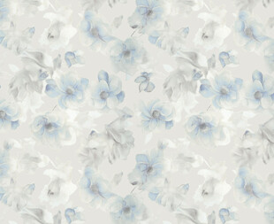 淡蓝花卉图案纹理背景