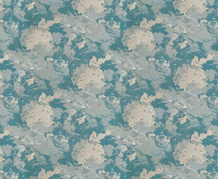 蓝白花卉图案纹理背景