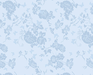浅蓝色花卉图案背景
