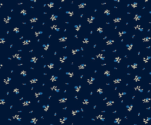 深蓝色碎花布料图案