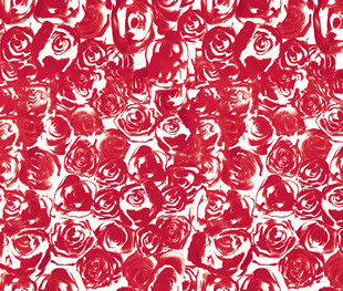 红色花卉图案纹理背景