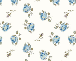 蓝玫瑰花卉图案背景图