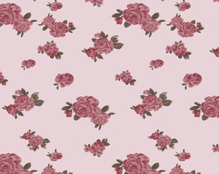 粉色玫瑰图案背景纹理