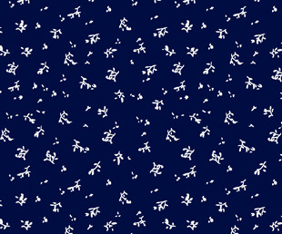 深蓝底白色碎花图案