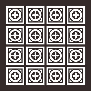 几何图案装饰的瓷砖