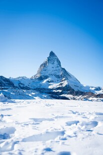 马特洪峰雪景