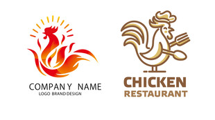鸡主题标志设计