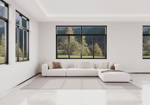 现代简约风明亮客厅空间