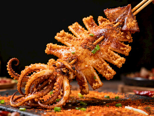 香辣烤鱿鱼