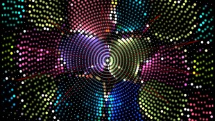 绚丽多彩的灯光艺术景观