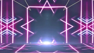 未来感霓虹舞台空间