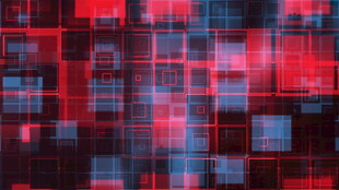 红蓝方块抽象数字背景图