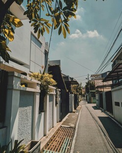 宁静小巷的惬意日常