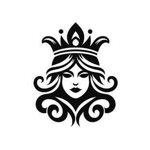 皇冠美女头像设计元素