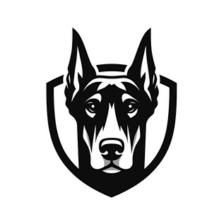 警犬盾牌标志设计