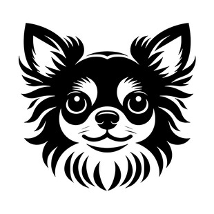 吉娃娃头像图案